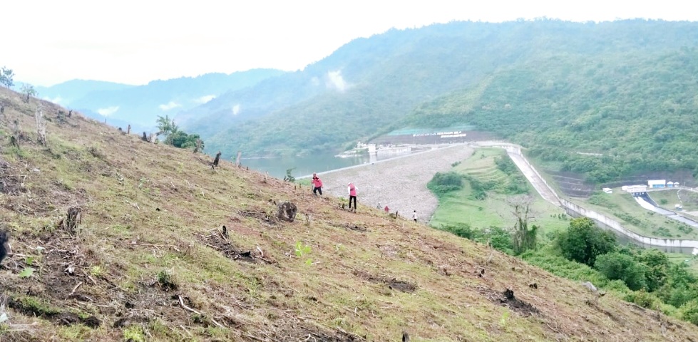 Inilah kondisi perbukitan yang gundul di Desa Motong, Kecamatan Utan, Kabupaten Sumbawa. Kerusakan hutan jadi penyumbang emisi karbon tersebar di NTB.