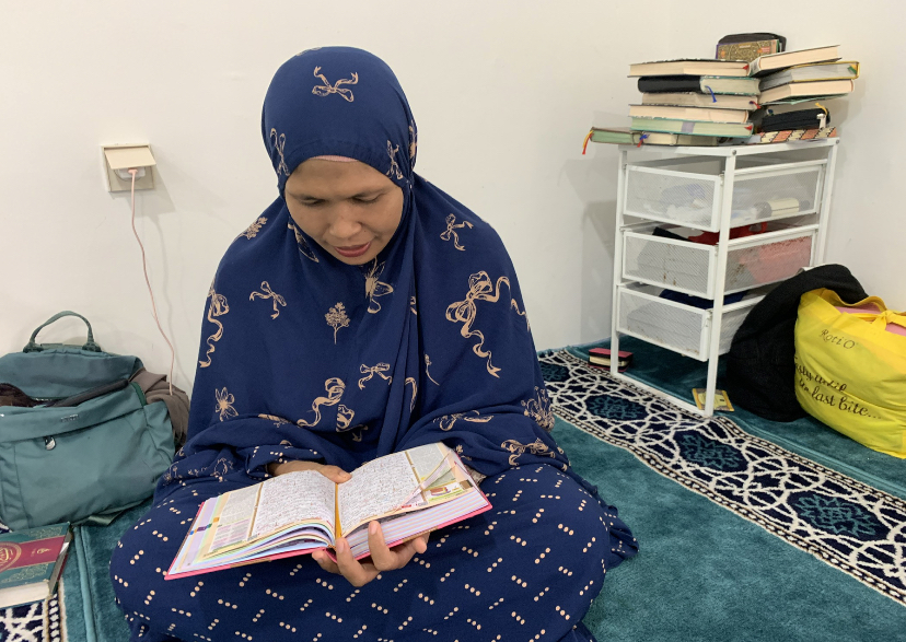 Seorang wali teman yatim yang juga aktif belajar mengaji di Masjid Jalan Cahaya
