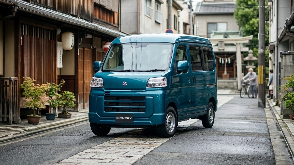 KOLABORASI STRATEGIS: Mobil van listrik Suzuki e Every, hasil kolaborasi tiga pabrikan raksasa Jepang Suzuki, Daihatsu, dan Toyota.