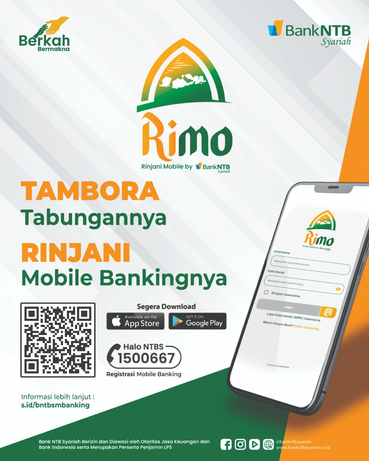 Inilah tampilan terbaru mobile banking Bank NTB Syariah 