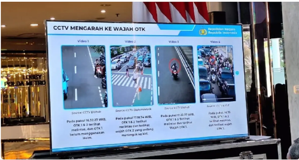 Rekaman CCTV yang menampilkan gerak-gerik eksekutor penyiraman air keras terhadap Aktivis KontraS Andrie Yunus. (Sabik Aji Taufan/JawaPos.com)