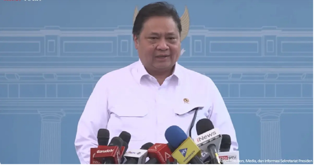 Menteri Koordinator bidang Perekonomian, Airlangga Hartarto. (YT Setpres)