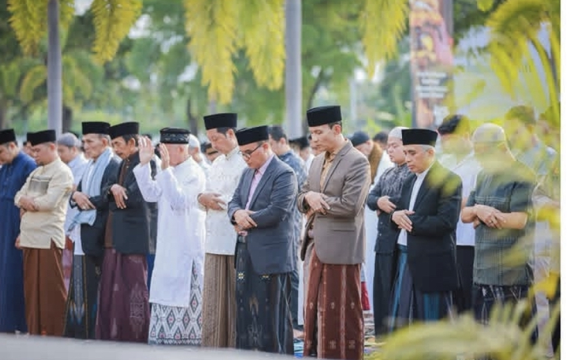 Pemkot Mataram solat idul fitri di Epicentrum Mall