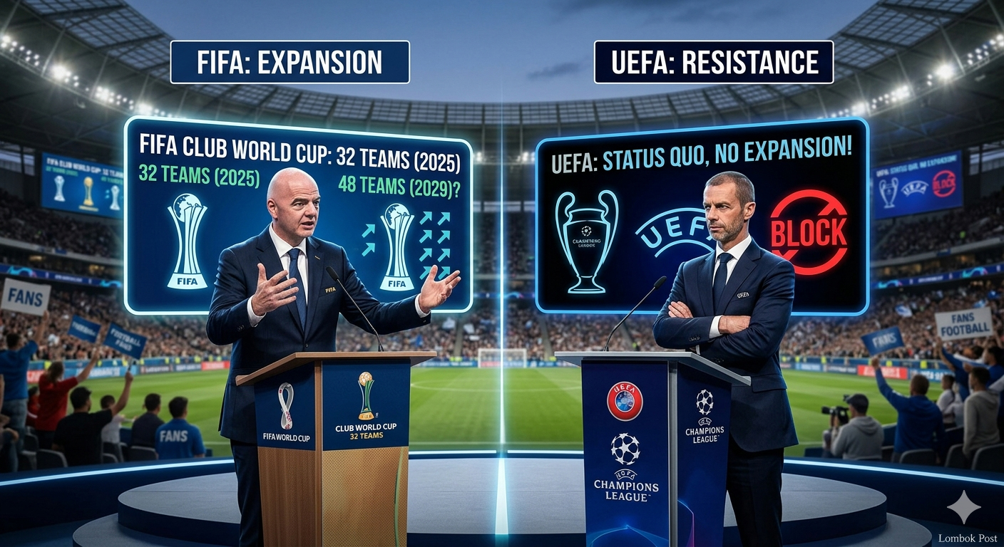 Perang Dingin FIFA vs UEFA memuncak! UEFA siap blokir total rencana gila Gianni Infantino terkait ekspansi Piala Dunia Antarklub. Simak!