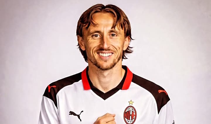 Gelandang AC Milan Luka Modric. 