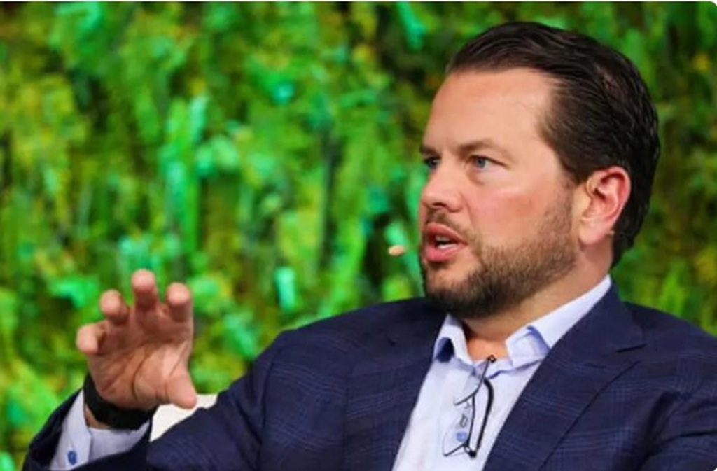 CEO Pinterest, Bill Ready&nbsp;saat berada di Beverly Hills, California, 5 Mei 2025 (The Guardian)