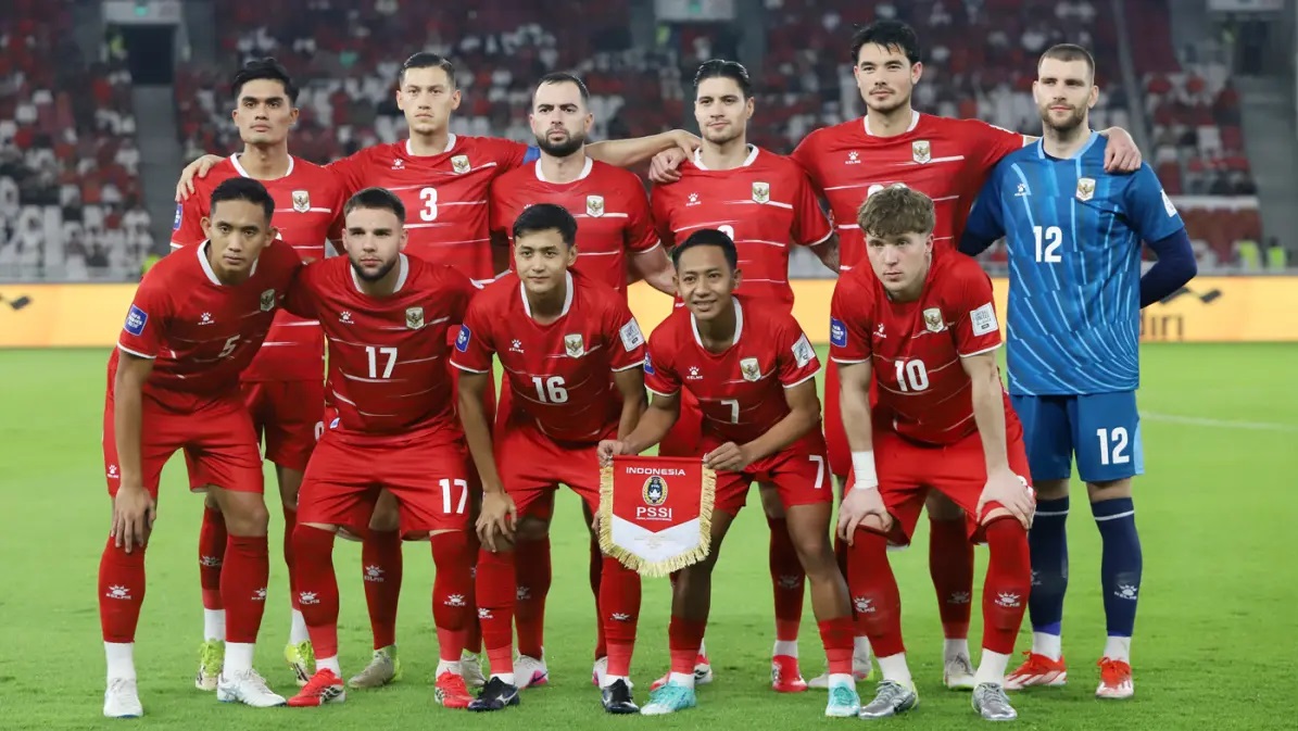 Timnas Indonesia saat melawan Saint Kitts and Nevis dalam di FIFA Series 2026 di Stadion Utama Gelora Bung Karno, Jumat (27/3/2026). (Dery Ridwansah/JawaPos.com)
