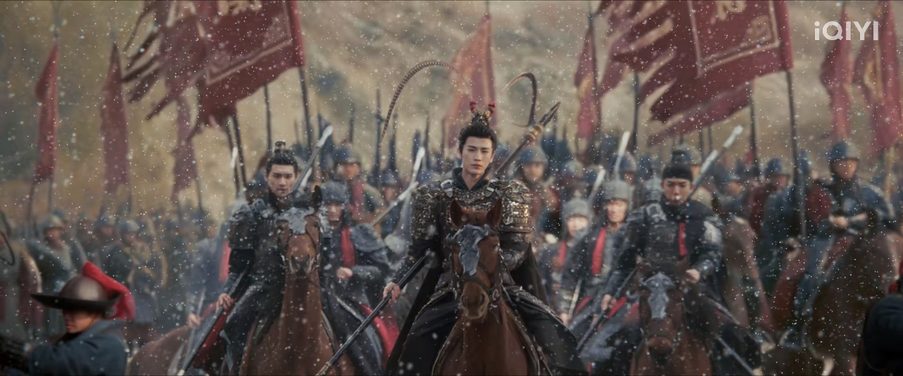 Tangkapan layar Zhang Ling He dalam drama Pursuit of Jade