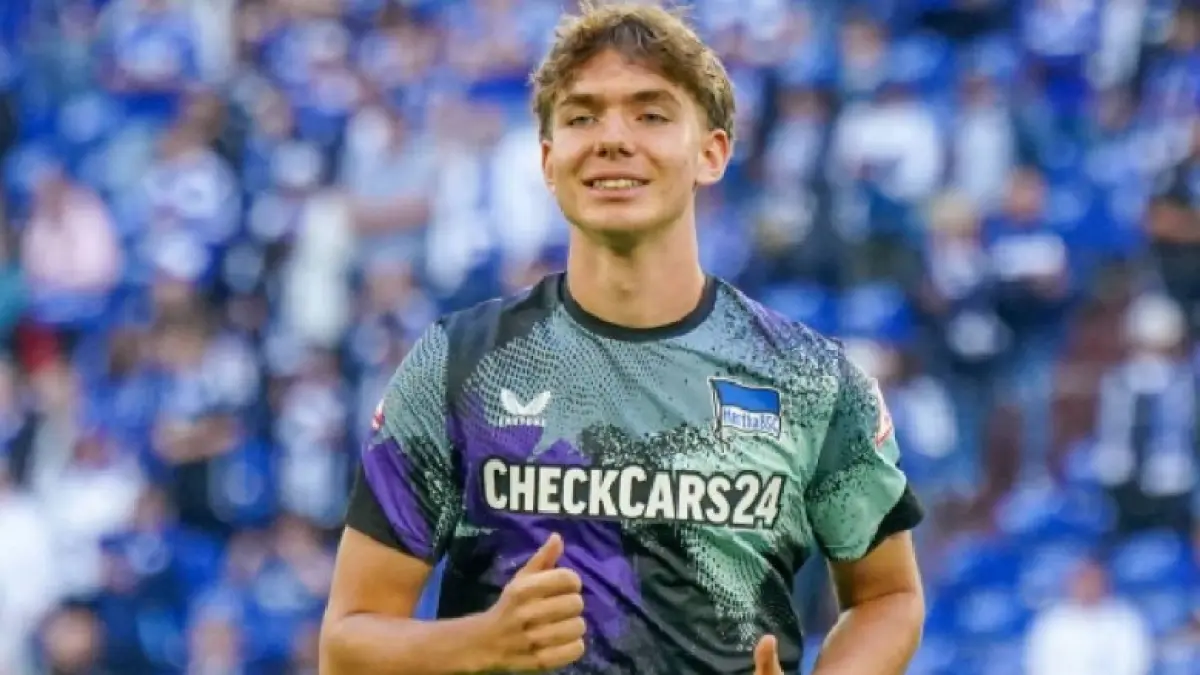 Gelandang bertahan berusia 16 tahun milik Hertha Berlin Kennet Eichhorn menjadi incaran Arsenal. (IST/LOMBOK POST)