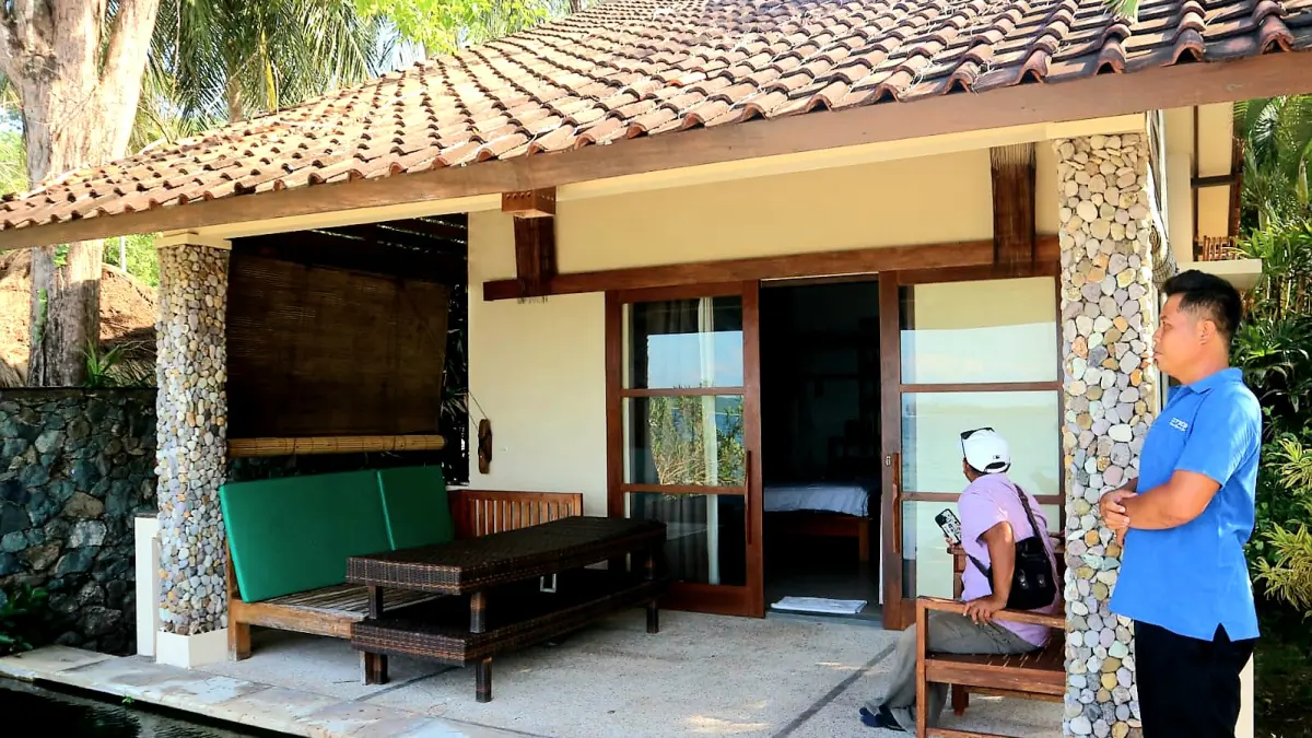 Kondisi Hotel Cocotinos Sekotong tak seramai libur lebaran tahun lalu. 