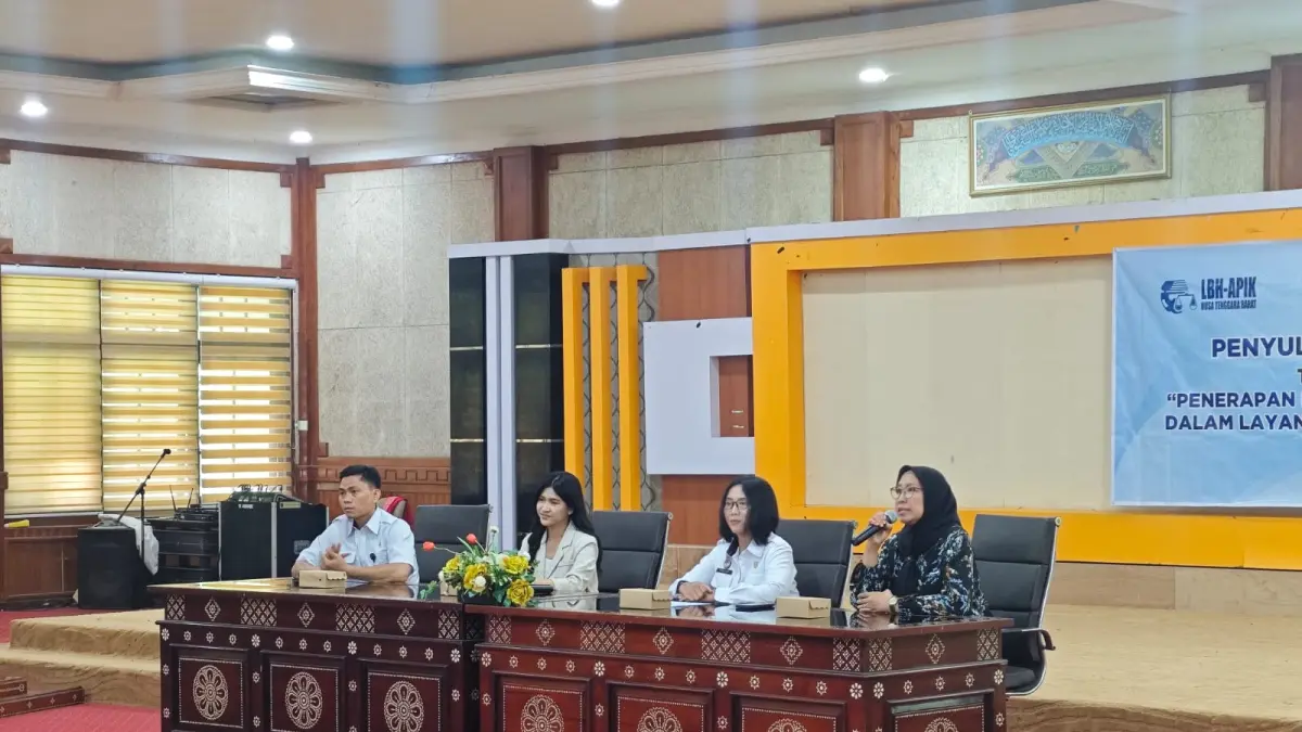 Suasana penyuluhan hukum Kanwil Kemenkum NTB di Mataram, mendorong penerapan restorative justice dan penguatan layanan Posbankum bagi masyarakat.