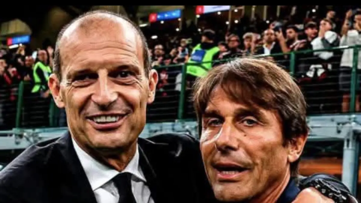 Massimiliano Allegri dan Antonio Conte, pelatih AC Milan dan Napoli yang sama-sama diisukan akan menangani Timnas Italia, atau bisa saja bertukar tempat melatih. (Istimewa) 