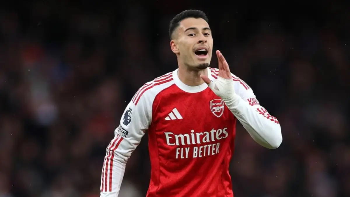 Nasib pemain Arsenal Gabriel Martinelli sedang di ujung tanduk. Namun Martinelli mendapat pembelaan dari sejumlah tokoh. (ARSENAL.COM)