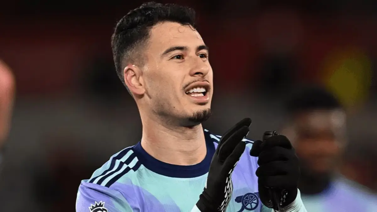 Pemain Arsenal Gabriel Martinelli menjadi salah satu pemain yang kemungkinan besar bakal dijual di bursa transfer. (ARSENAL.COM)