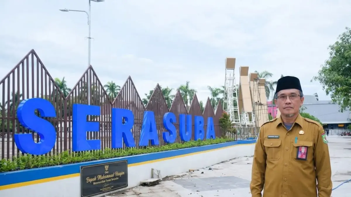 Kepala Diskominfotik Kota Bima Muhammad Hasyim menyampaikan jika Lapangan Serasuba sudah menjadi aset Pemkot Bima, Sabtu (3/4).
