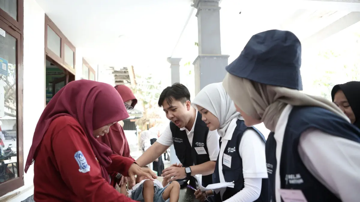 Kepedulian pegawai BUMN dalam program penurunan stunting di Lombok Tengah, beberapa waktu lalu.