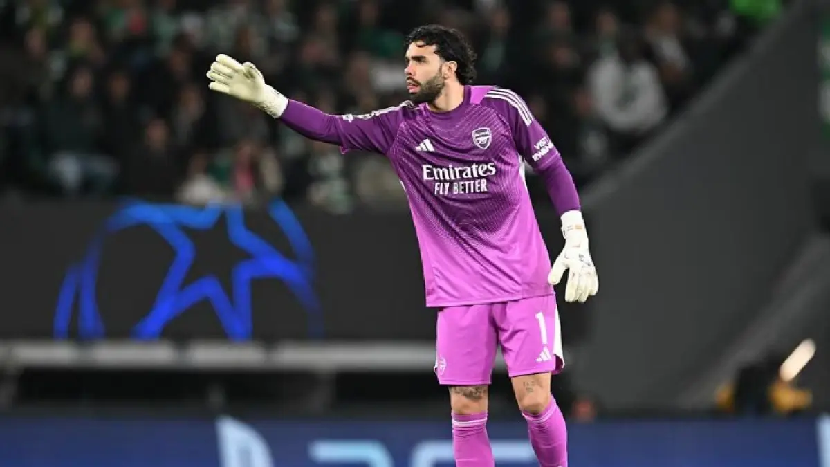 Kiper Arsenal David Raya menjadi pemain terbaik dalam laga Liga Champions melawan Sporting CP. (ARSENAL.COM)
