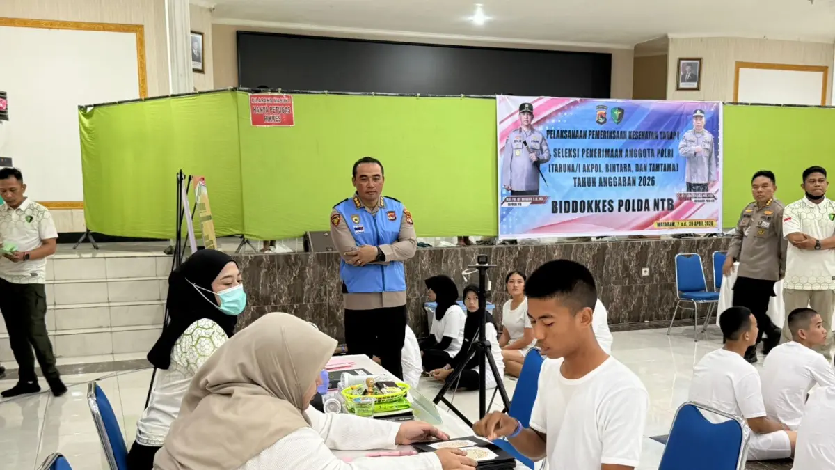 Pelaksanaan rekrutmen anggota Polri Tahun Anggaran 2026 di Polda NTB dipastikan berjalan dengan prinsip integritas dan profesionalisme tinggi. (Istimewa)