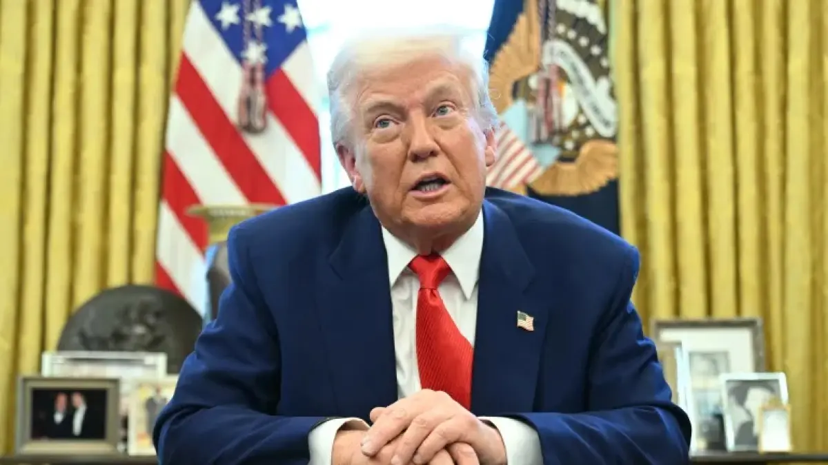 Presiden AS Donald Trump menyatakan kesediaannya untuk menangguhkan pemboman dan serangan terhadap Iran selama 14 hari ke depan. (AFP)