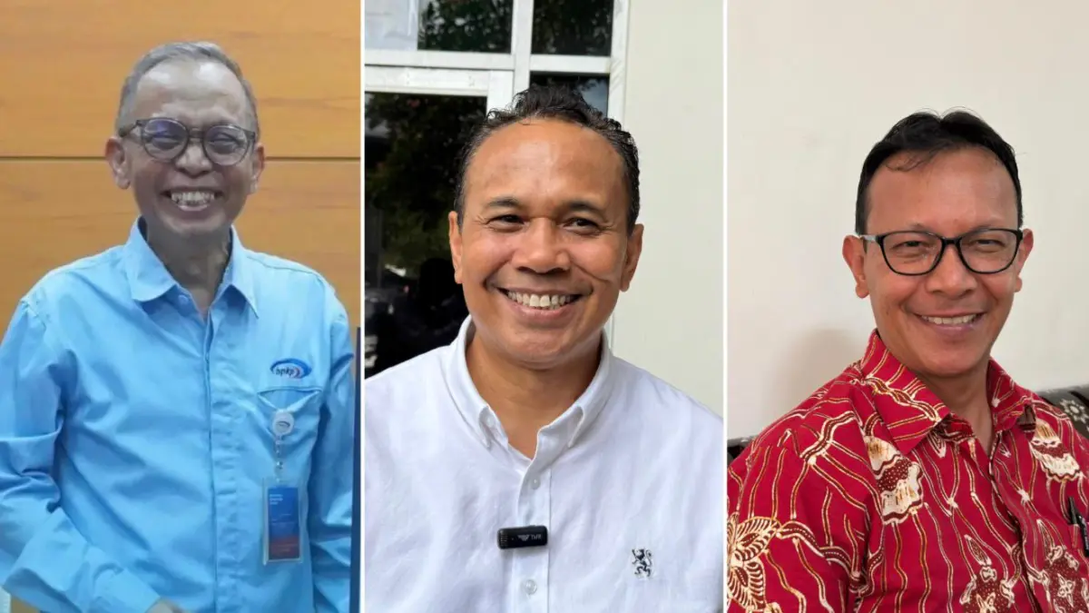 (Dari kiri ke kanan) tiga nama calon Sekda NTB definitif yakni Abul Chair selaku kepala Perwakilan BPKP Jawa Timur, Ahsanul Khalik selaku kepala Dinas Kominfotik NTB, dan Ahmad Saufi yang menjabat asisten Deputi Pemberdayaan dan Peningkatan Prestasi Bangsa Kementerian Koordinator PMK. (YUYUN/LOMBOK POST)