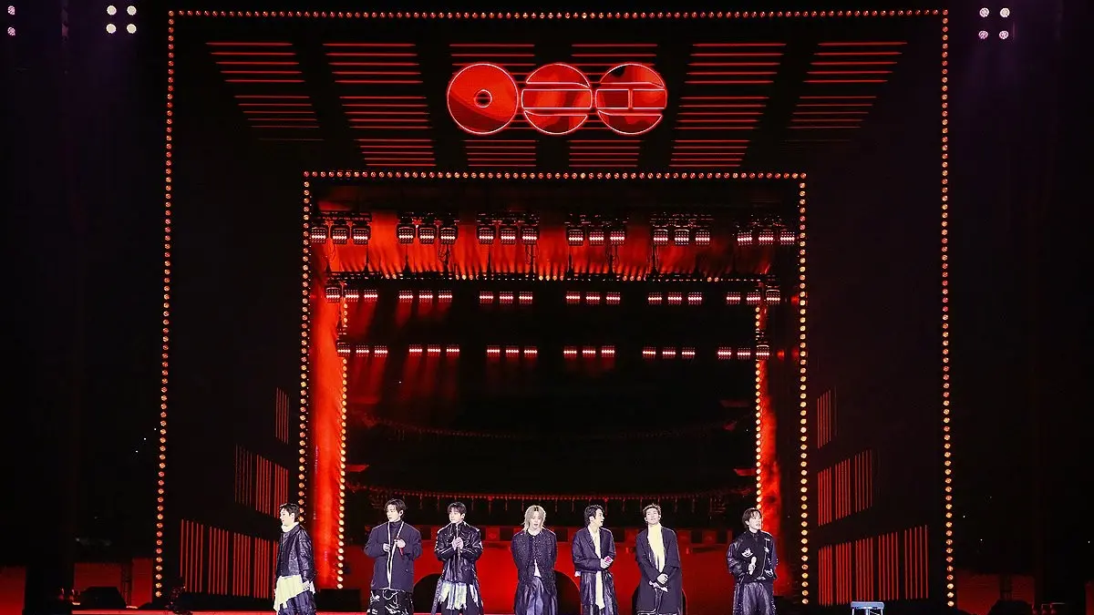 Penampilan BTS dalam konser gratis di Gwanghwamun Square belum lama ini. (Yonhap News)