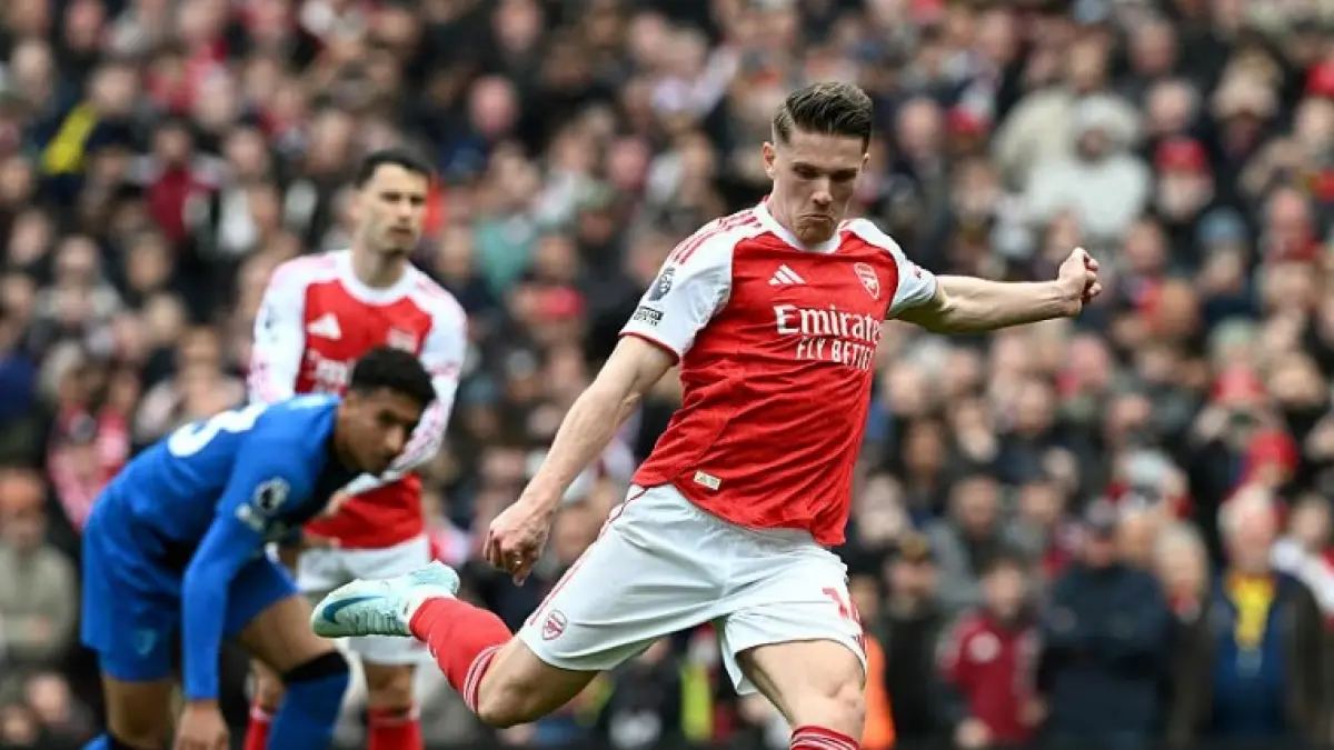 Pemain Arsenal Viktor Gyokeres menjadi pencetak gol tunggal ke gawang Bournemouth. (ARSENAL.COM)