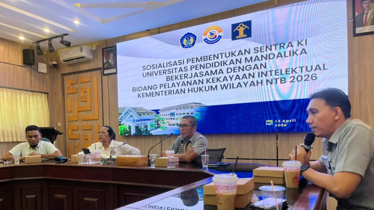 Kanwil Kemenkum NTB dorong Undikma bentuk Sentra KI guna melindungi karya inovasi dan tingkatkan layanan kekayaan intelektual bagi kampus dan UMKM.