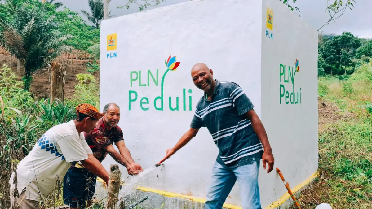 Infrastruktur yang dibangun PLN pada 2025 kini telah berfungsi optimal memenuhi kebutuhan air bersih masyarakat Poco Leok. (Istimewa)