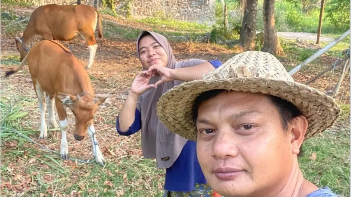 IDENTITAS LOKAL: Mahir dan Nuraini pasutri konten kreator asal Loteng ini lebih memilih mempertahankan konten mereka menggunakan identitas lokal. (MAHIR FOR LOMBOK POST)