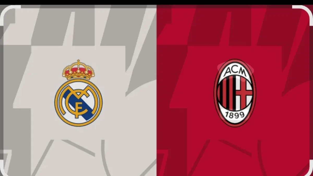 Logo Real Madrid dan AC Milan. (Istimewa) 