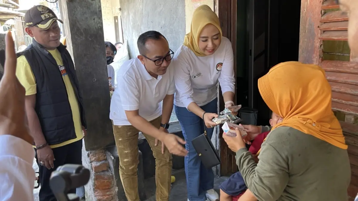 Pemberian vitamin pada balita Stunting.