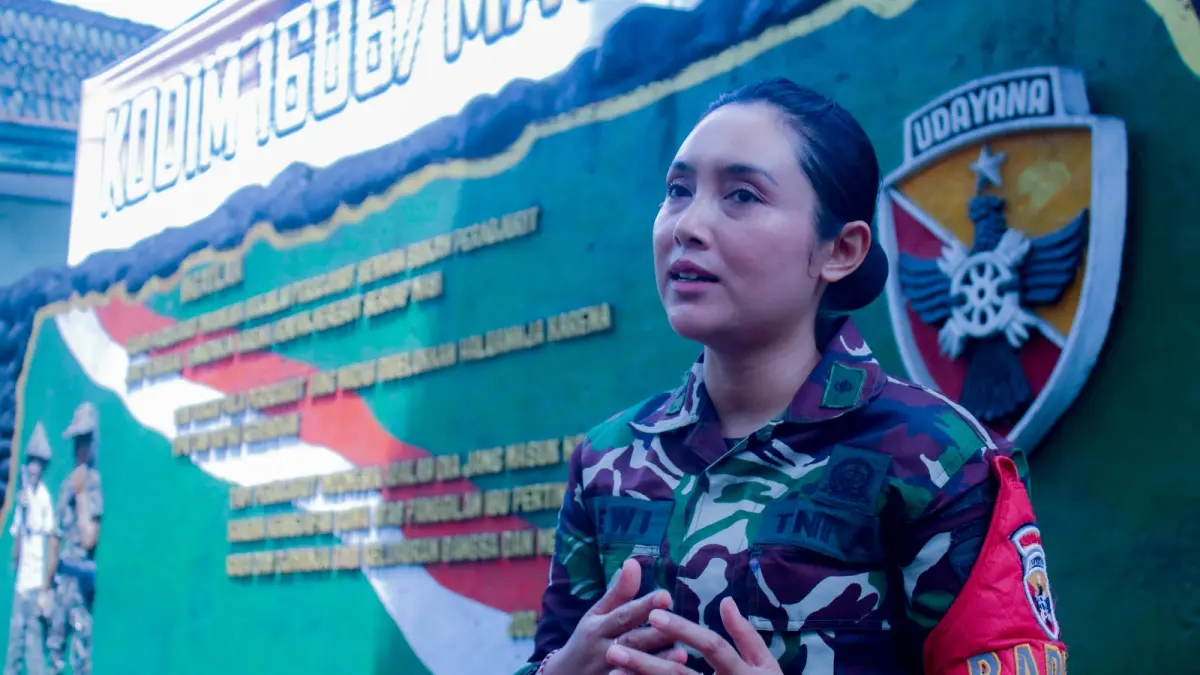  Pelda (K) Nyoman Dewi Tri Ary Susanti, Babinsa perempuan pertama di NTB. (Istimewa)