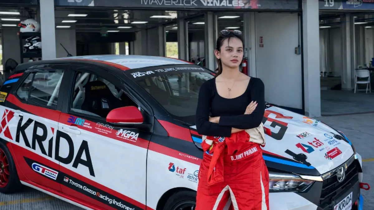 Mandalika Kartini Race 2026 Audya Anjani pembalap perempuan asal Lombok siap berikan kejutan. (MGPA for Lombok Post) 
