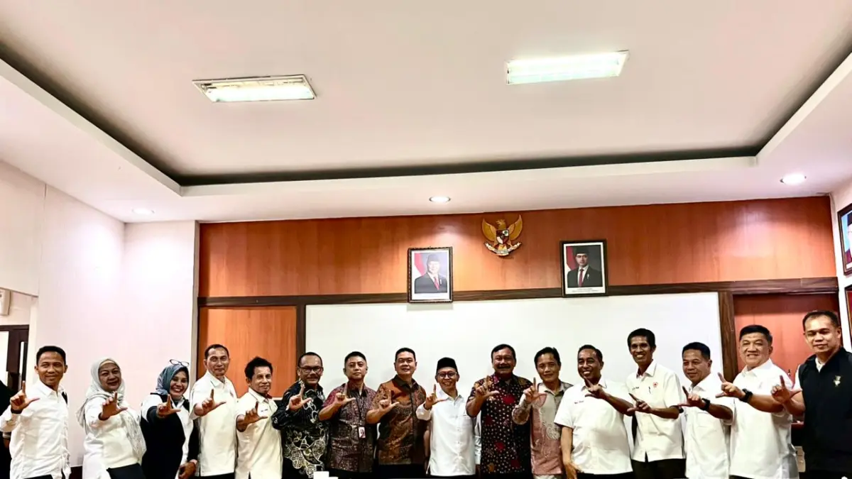 Sekda NTB Abul Chair usai pertemuan dengan KONI Pusat, Dispora DKI Jakarta, KONI DKI Jakarta, dan KONI NTB.