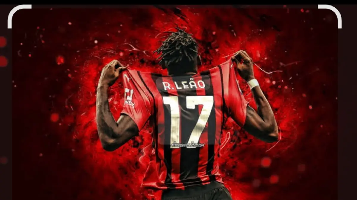 Striker AC Milan Rafael Leao. (Istimewa) 