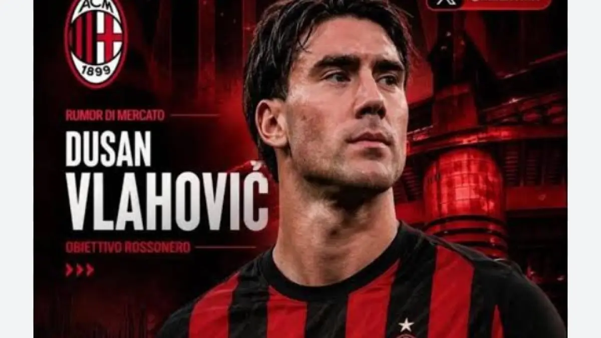 Dusan Vlahovic, striker Juventus yang dikaitkan dengan AC Milan. (Istimewa) 
