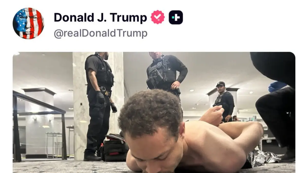 Momen pelaku penembakan tergeletak saat diamankan aparat, diunggah langsung oleh Donald Trump usai insiden mencekam.