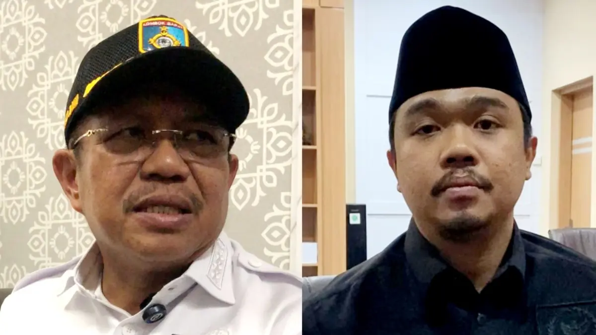 HARUS KERJA KERAS: Bupati Lombok Barat Lalu Ahmad Zaini (kiri) dan Ketua DPRD Lombok Barat Lalu Ivan Indaryadi.
