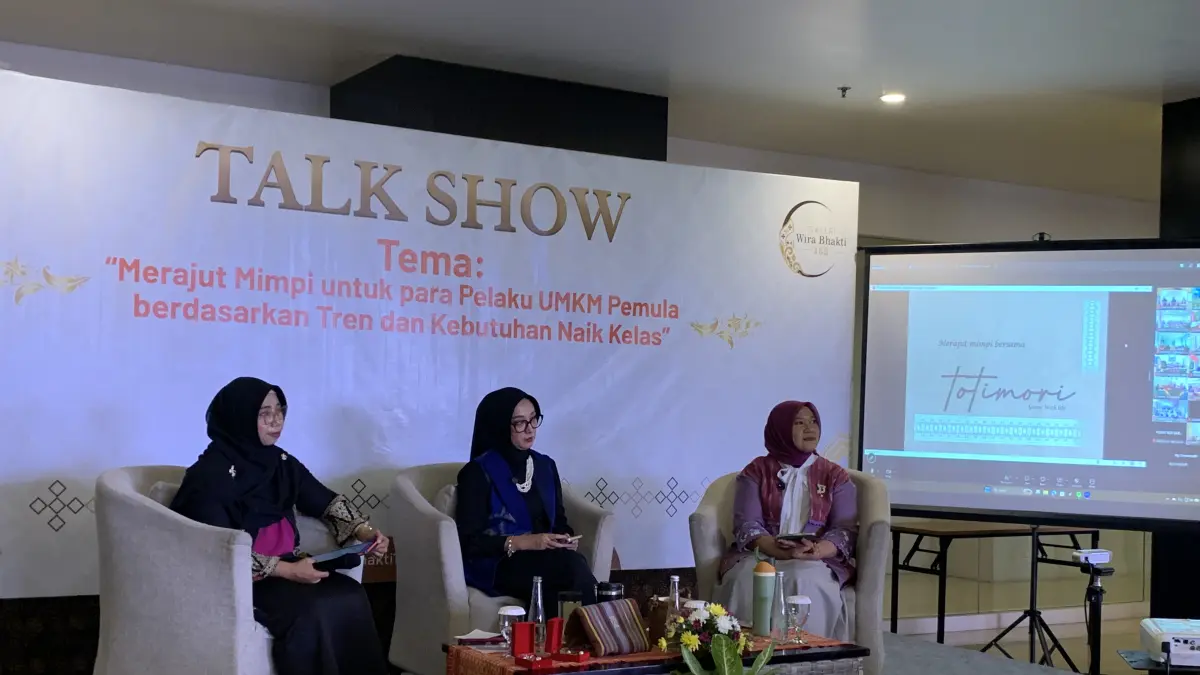 Acara Talkshow Persit Kartika Chandra Kirana Koorcab Rem 162 PD IX/Udayana tengah bersiap melebarkan sayap produk UMKM 