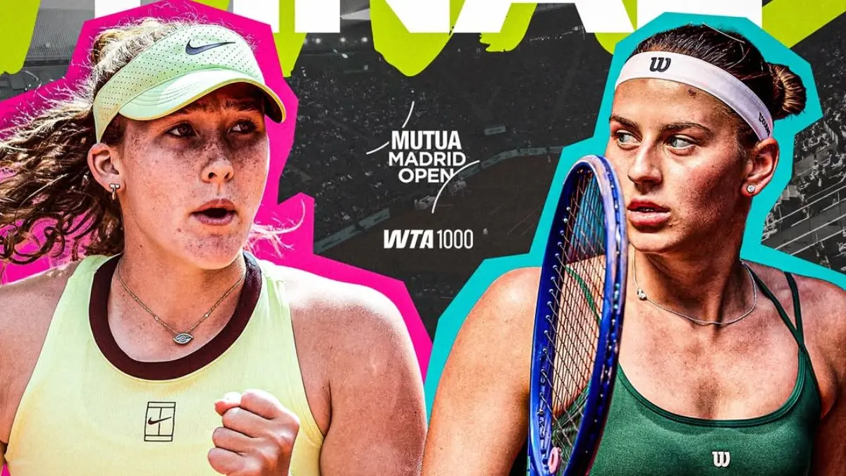 Final Madrid 2026: Mirra Andreeva vs Marta Kostyuk berebut gelar WTA 1000 pertama. Duel generasi muda siap panas di La Caja Mágica. (Instagram Mutua Madrid Open)