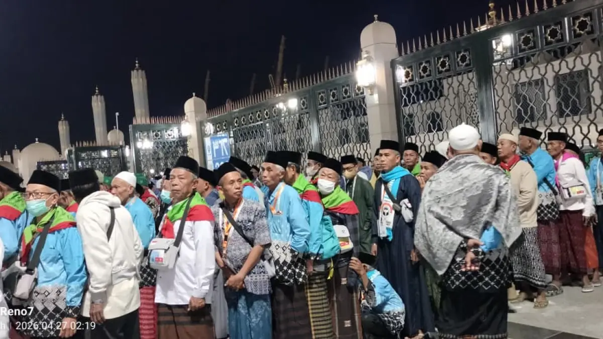 FOKUS IBADAH: Para JCH asal NTB sudah tiba di Madinah, Arab Saudi untuk melaksanakan sejumlah rangkaian ibadah, beberapa waktu lalu. (KANWIL KEMENHAJ NTB FOR LOMBOK POST)