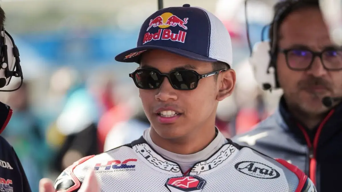Veda Ega Pratama finis 6 besar di Tes Moto3 Jerez 2026. Rookie Indonesia tunjukkan progres kuat dan siap bersaing di balapan berikutnya. (Instagram Veda Ega Pratama)