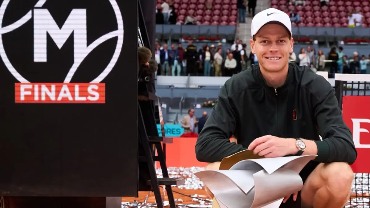 Jannik Sinner ukir sejarah usai sapu 5 gelar Masters 1000 beruntun, termasuk juara Madrid 2026 usai kalahkan Alexander Zverev. (Instagram Mutua Madrid Open)