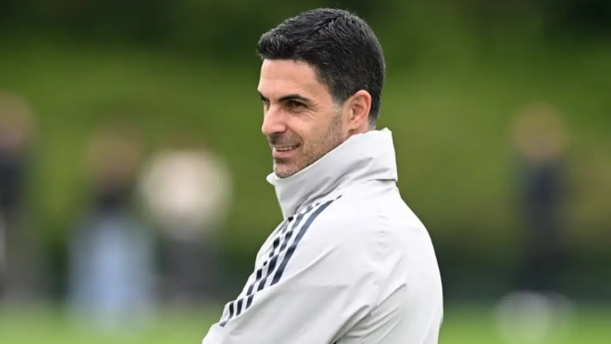 Manajer Arsenal Mikel Arteta menyiapkan skuadnya menghadapi Atletico Madrid. (ARSENAL.COM)