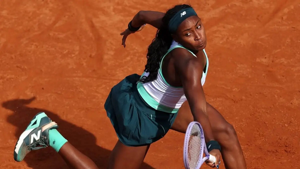 Coco Gauff melaju ke babak ketiga Roma usai menaklukkan Tereza Valentova lewat enam break servis dominan. (Instagram Internazionali BNL d
