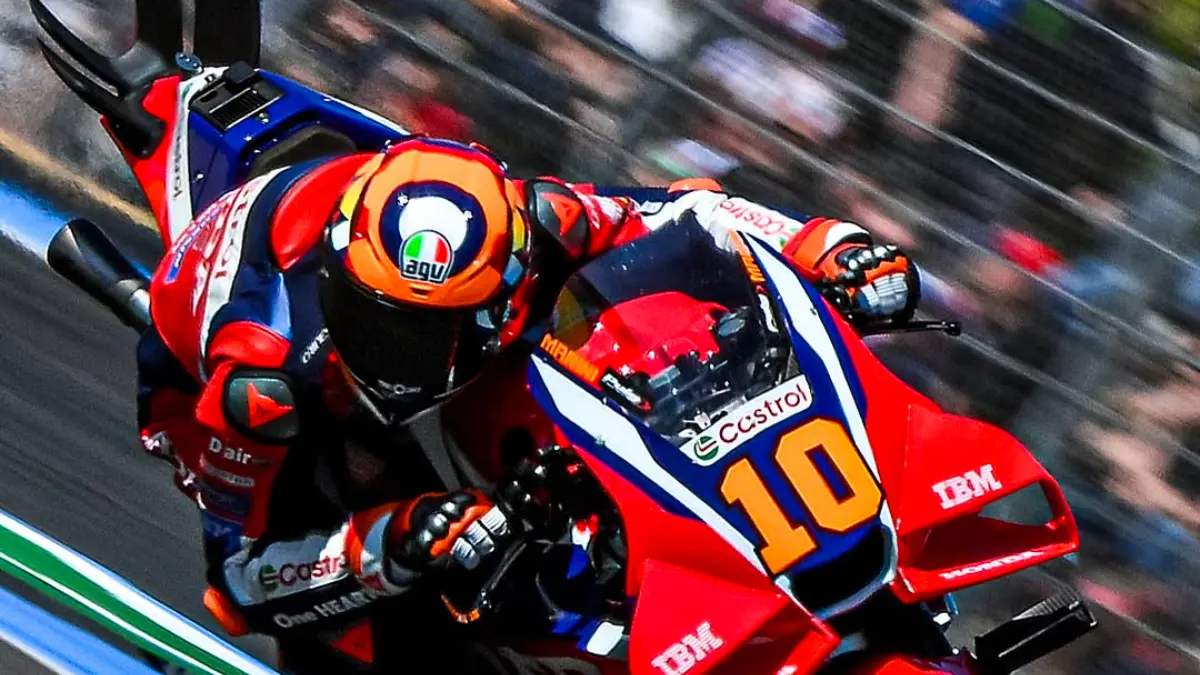 Luca Marini tercepat di FP1 MotoGP Prancis 2026. Honda kuasai tiga besar, Marc Marquez dan Fabio Quartararo kesulitan. (Instagram MotoGP)