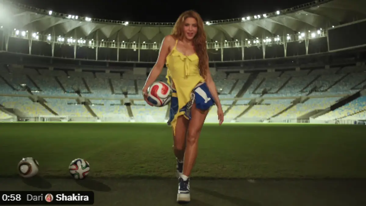 Shakira kembali dipercaya membawakan anthem resmi 2026 FIFA World Cup lewat lagu Dai Dai bersama Burna Boy yang dijadwalkan rilis pada 14 Mei 2026.