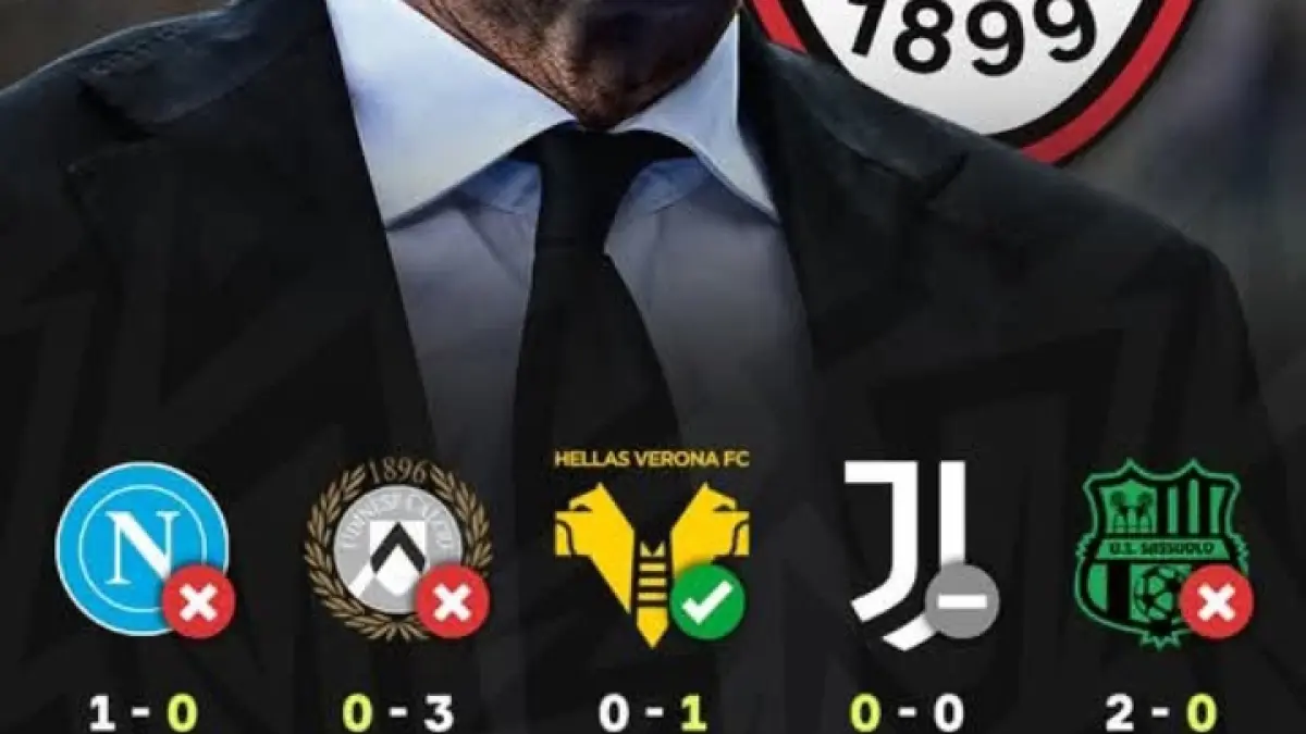 Statistik mengecewakan AC Milan yang hanya mencetak 1 gol dalam 5 laga terakhir. (Istimewa) 