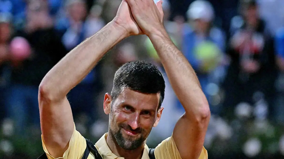 Novak Djokovic mengaku belum berada di kondisi terbaik usai kalah dari Dino Prizmic pada laga pembuka ATP Roma 2026. (AFP Photo)