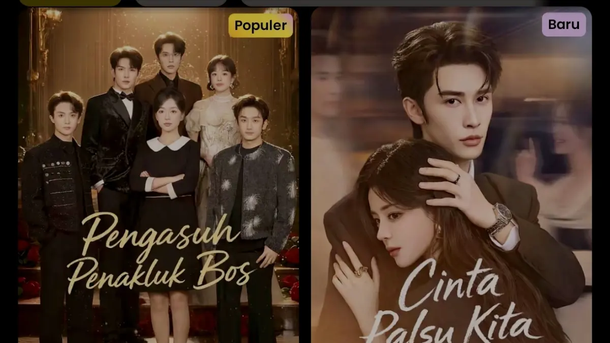 Tangkapan layar deretan drama singkat yang populer di aplikasi Melolo bulan Mei 2026